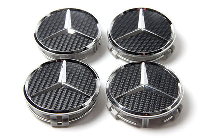 MB09 - 75MM 4-pack Centrumkåpor Mercedes Benz Generic