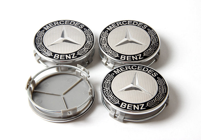 MB12 - 75MM 4-pack Centrumkåpor Mercedes Benz Generic