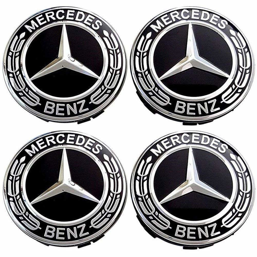 MB17 - 75MM 4-pack Centrumkåpor Mercedes Benz Generic