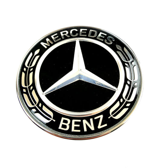 Mercedes-Benz motorhuv Emblem Svart 57mm Generic