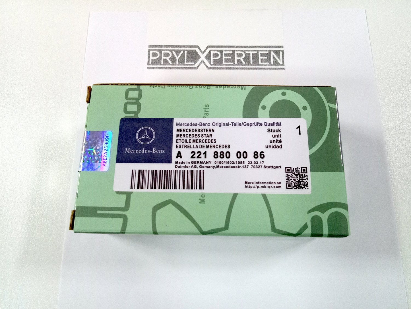 Mercedes-Benz huvstjärna Emblem OEM A2218800086 Generic