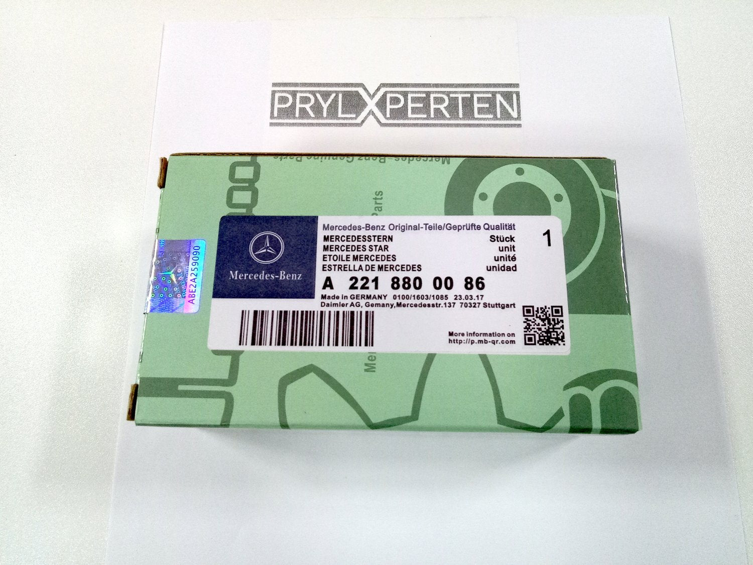 Mercedes-Benz huvstjärna Emblem OEM A2218800086 Generic