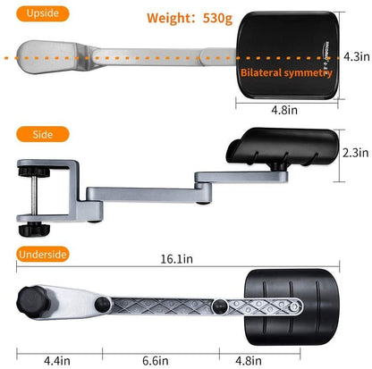 Rörligt Underarmsstöd Justerbart Aluminium Silver Generic