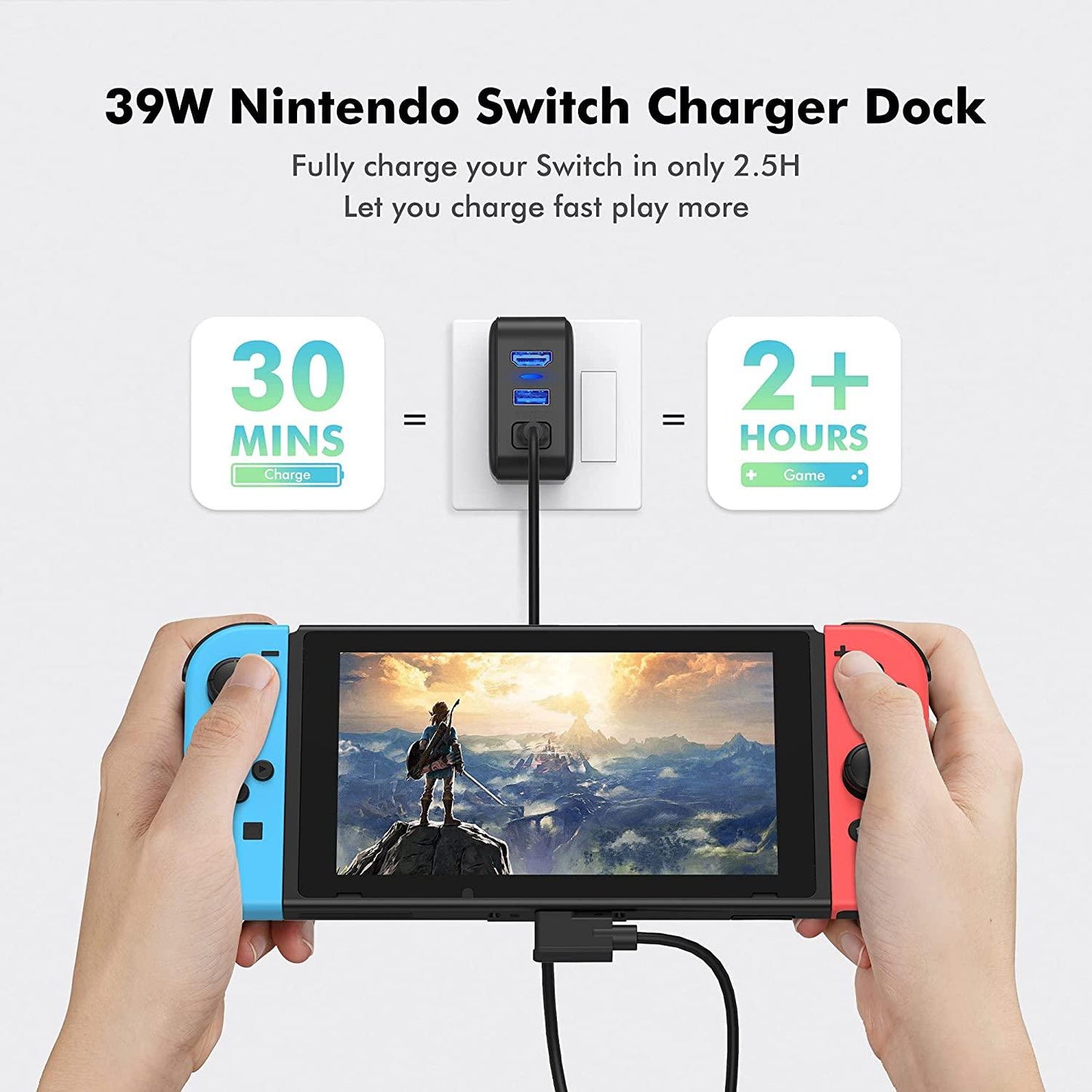 MultiHub Kompatibel med Nintendo Switch  3 in 1 Dock Set EU Version Generic