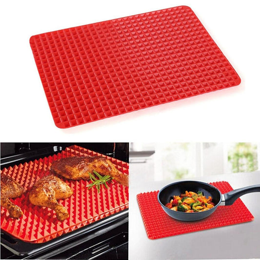 Non-Stick silikon ugnsmatta, Pyramid format hälsosam matlagning. Generic
