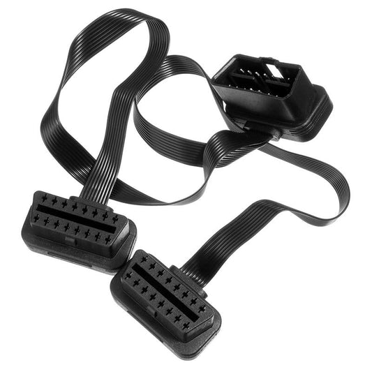 1x2 OBD2 OBDII Splitter förlängningskabel 1x hane 2x hona Generic
