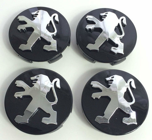 Peg03 - 60MM 4-pack Centrumkåpor Peugeot Generic