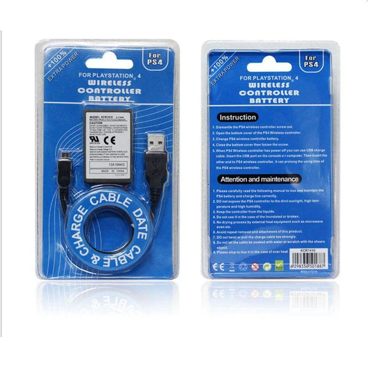 Ps4 handkontroll Dualshock 4  Batteri 2000mAh 2xbatteri tid Generic