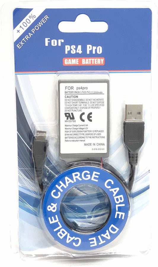 Batteri til Sony Dualshock 4 handkontroll V2 2000mAh Generic