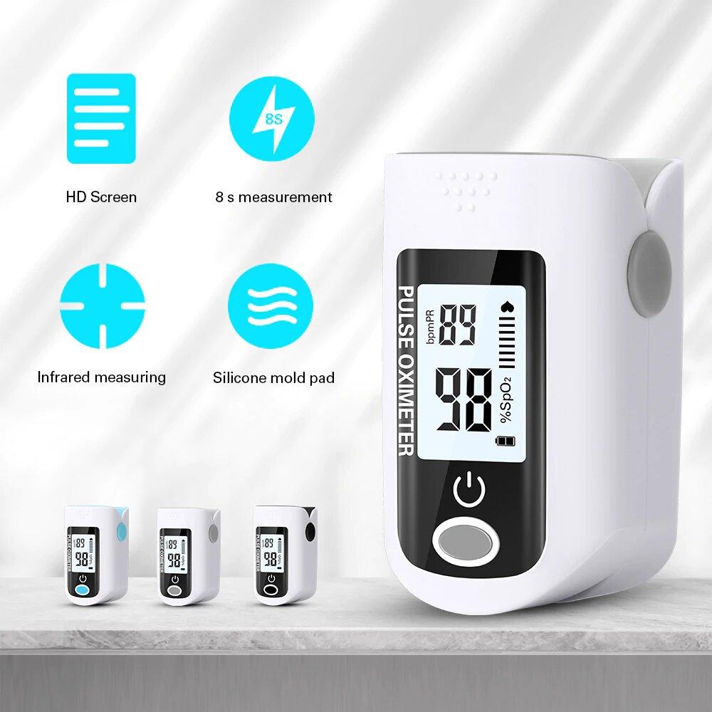 Pulsoximeter Syremätare Oximeter med stort tydlig display Generic
