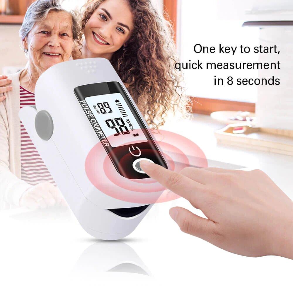 Pulsoximeter Syremätare Oximeter med stort tydlig display Generic