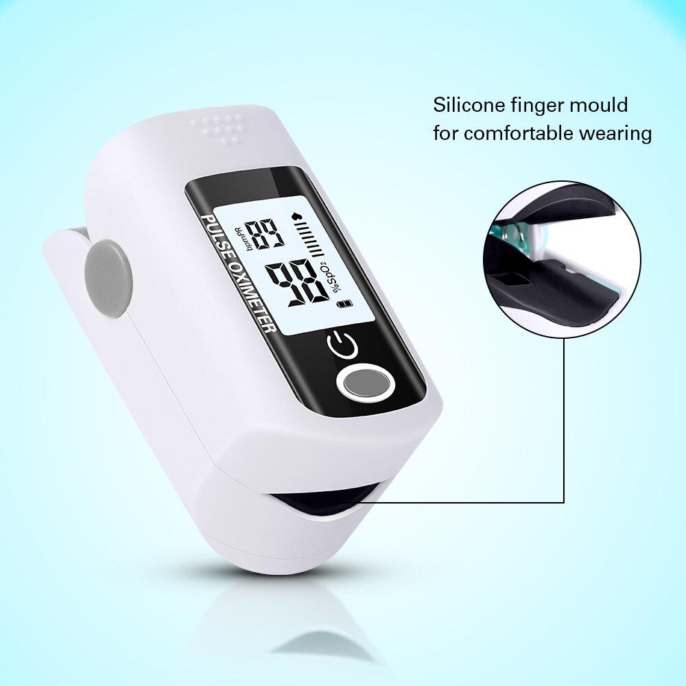 Pulsoximeter Syremätare Oximeter med stort tydlig display Generic