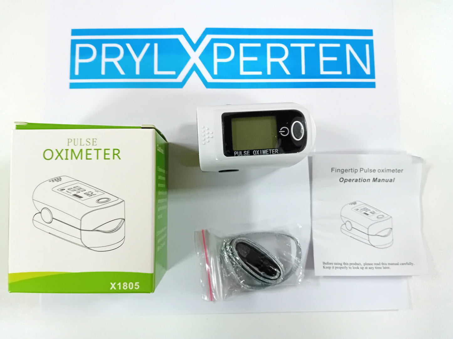 Pulsoximeter Syremätare Oximeter med stort tydlig display Generic