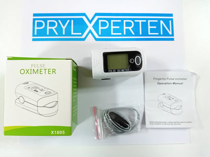 Pulsoximeter Syremätare Oximeter med stort tydlig display Generic