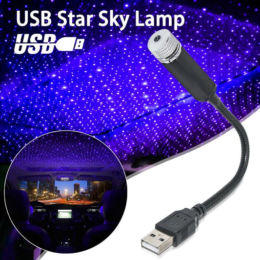 Lila USB driven stjärnljus till bilen, hemmet, sovrummet... Generic