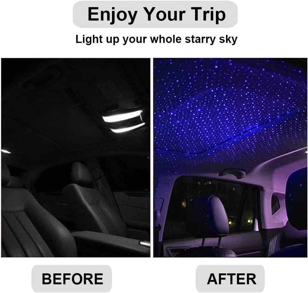 Lila USB driven stjärnljus till bilen, hemmet, sovrummet... Generic