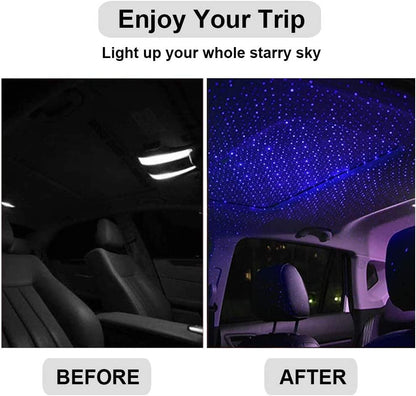 Lila USB driven stjärnljus till bilen, hemmet, sovrummet... Generic