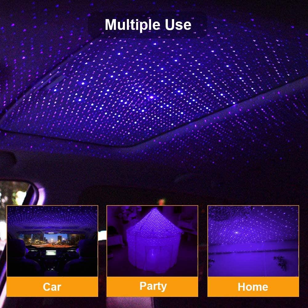 Lila USB driven stjärnljus till bilen, hemmet, sovrummet... Generic