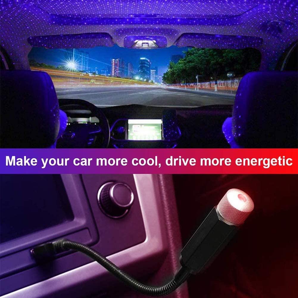 Lila USB driven stjärnljus till bilen, hemmet, sovrummet... Generic