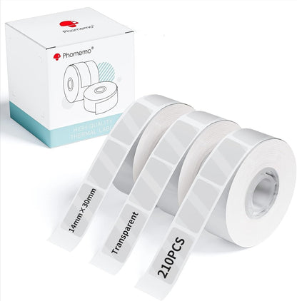 Phomemo Q30 Etikettmaskin Mini Skrivare Bluetooth Med 9 Etikettrullar Generic