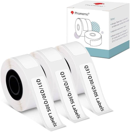 Phomemo Q30 Etikettmaskin Mini Skrivare Bluetooth Med 9 Etikettrullar Generic