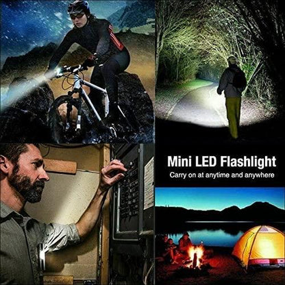 Uppladdningsbar Ficklampa med Dubbla lampor IPX4 Generic