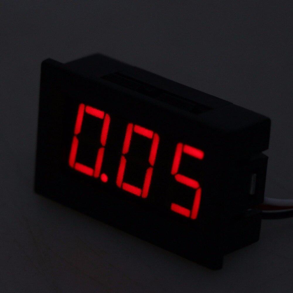 Röd Digital Voltmätare 3.3-30V Generic