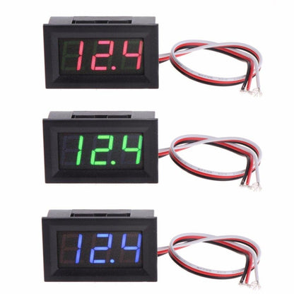 Röd Digital Voltmätare 3.3-30V Generic