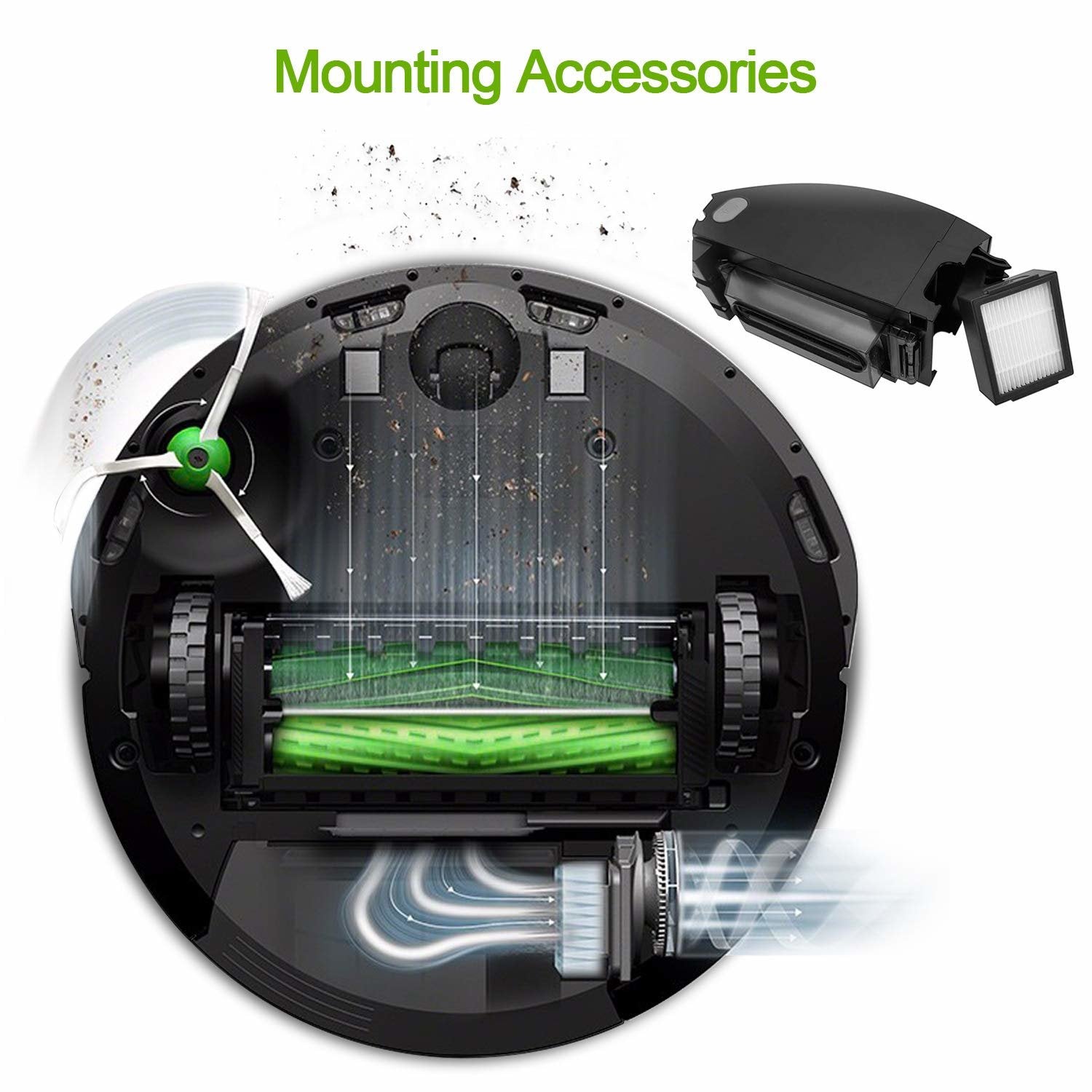 iRobot Roomba tillbehörskit till  i7 i7+ i7 Plus E5 E6 E7 Generic