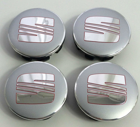 Seat03 - 63MM 4-pack Centrumkåpor Seat Generic