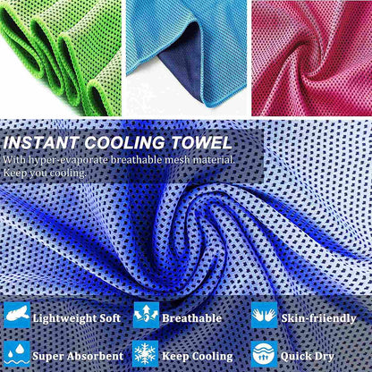 Snabbtorkande träningshandduk Kylande Ultraabsorberande Handduk Mjuk Microfiber Generic