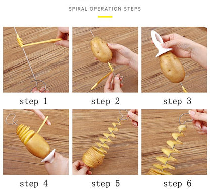 Spiral Potatis chips verktyg, Gör Spiraler av Potatis Generic