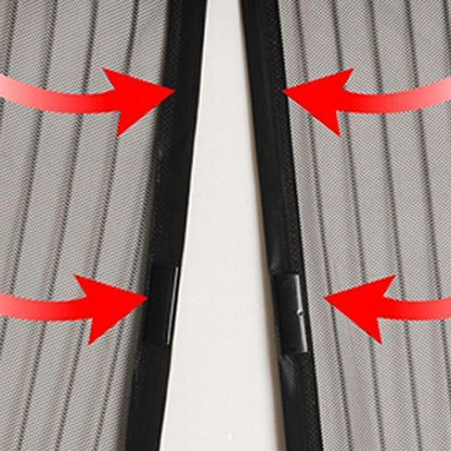 Svart Myggnät magnetiskt för dörr altandörr 210x100 Generic