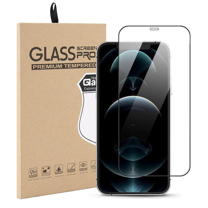 Härdat Glasskydd iPhone 12 Pro Max Täcker hela skärmen Generic