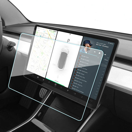 Härdat glas skärmskydd kompatibel med Tesla Modell 3/Y Generic