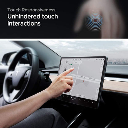 Härdat glas skärmskydd kompatibel med Tesla Modell 3/Y Generic