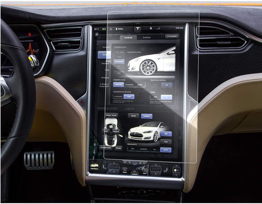 Härdat glas skärmskydd kompatibel med Tesla Modell X / S Generic