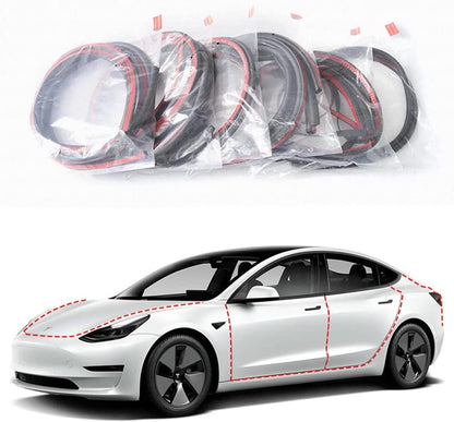 Tesla Model 3 Dörrtätningssats Gummilister 8-pack Generic