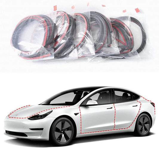 Tesla Model 3 Dörrtätningssats Gummilister 8-pack Generic