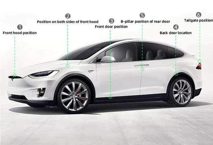 Tesla Model X Dörrtätningssats Gummilister 6-pack Generic
