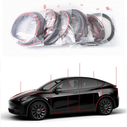 Tesla Model Y Dörrtätningssats Gummilister 8-pack Generic