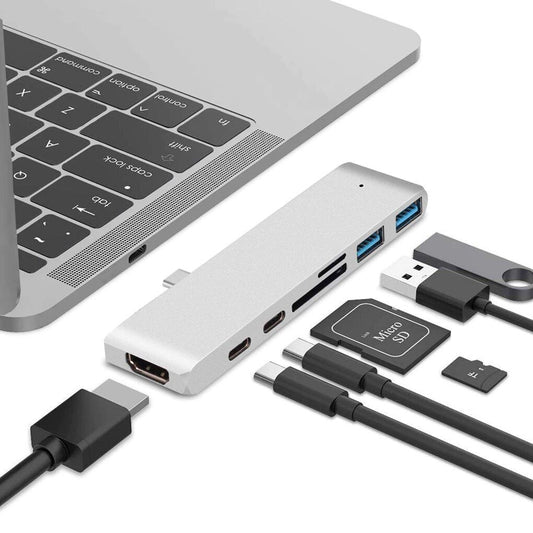 USB C Hub Thunderbolt 7 i 1 med 1 USB C Hane Generic