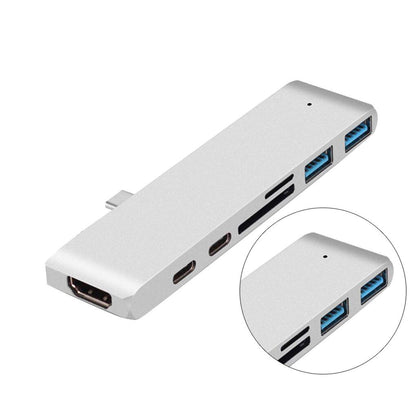 USB C Hub Thunderbolt 7 i 1 med 1 USB C Hane Generic
