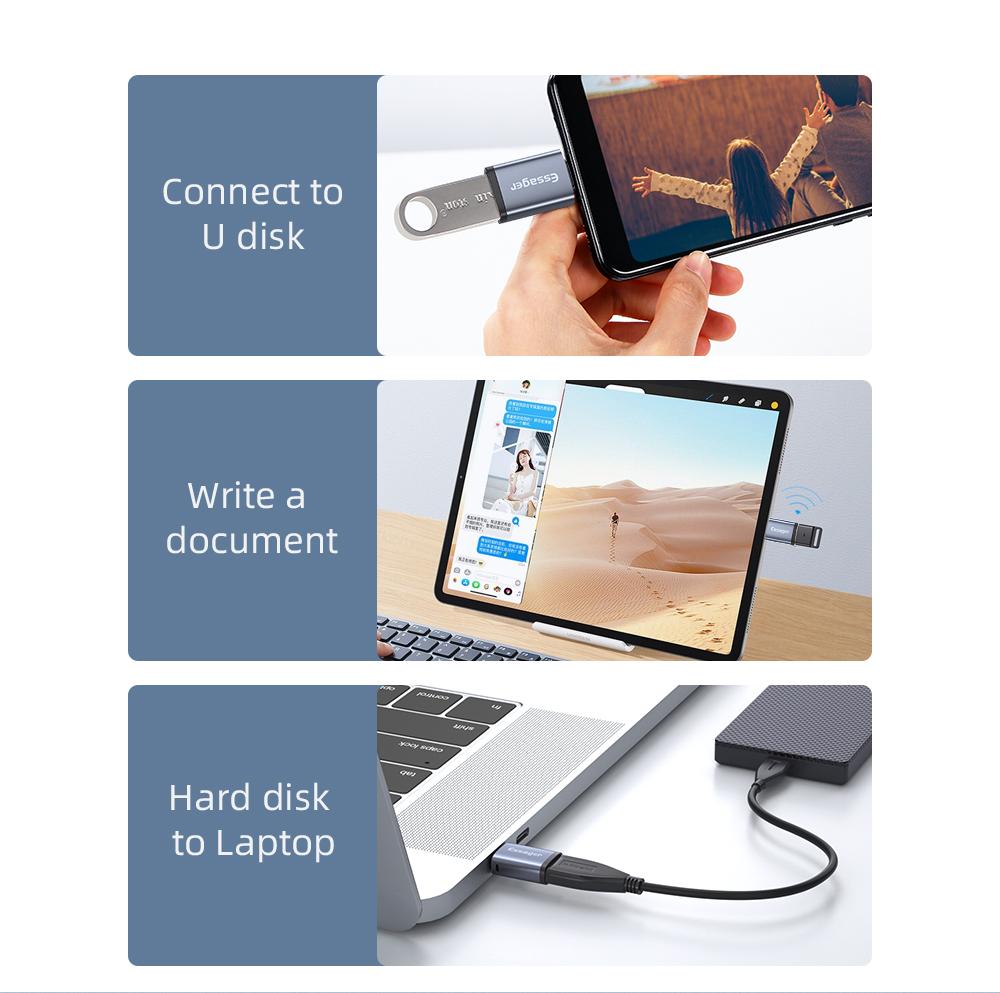 USB Hane till USB-C Hona dataöverföring med hög hastighet, USB A till USB C Generic