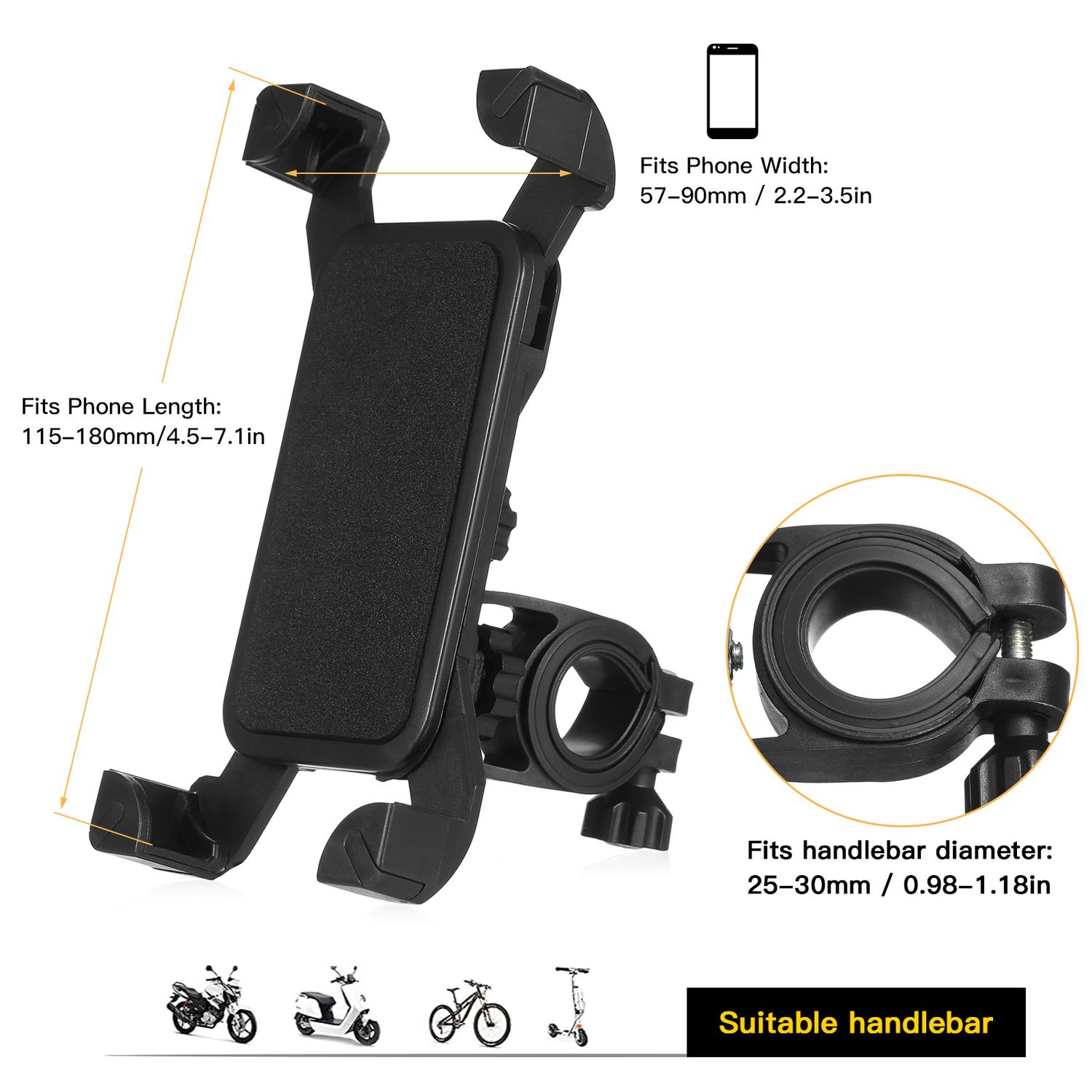 Universal mobilhållare cykel elspark motorcykel för mobiltelefon Generic
