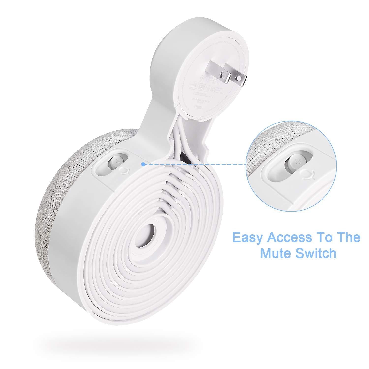 Väggfäste / Hängare till Google Nest Mini Gen 2 Vit Generic