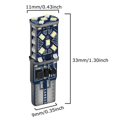Vit Cambus 2X T10 W5W 15st smd WY5W 168 501 2825 12V-24V Generic