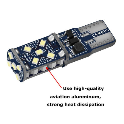 Vit Cambus 2X T10 W5W 15st smd WY5W 168 501 2825 12V-24V Generic