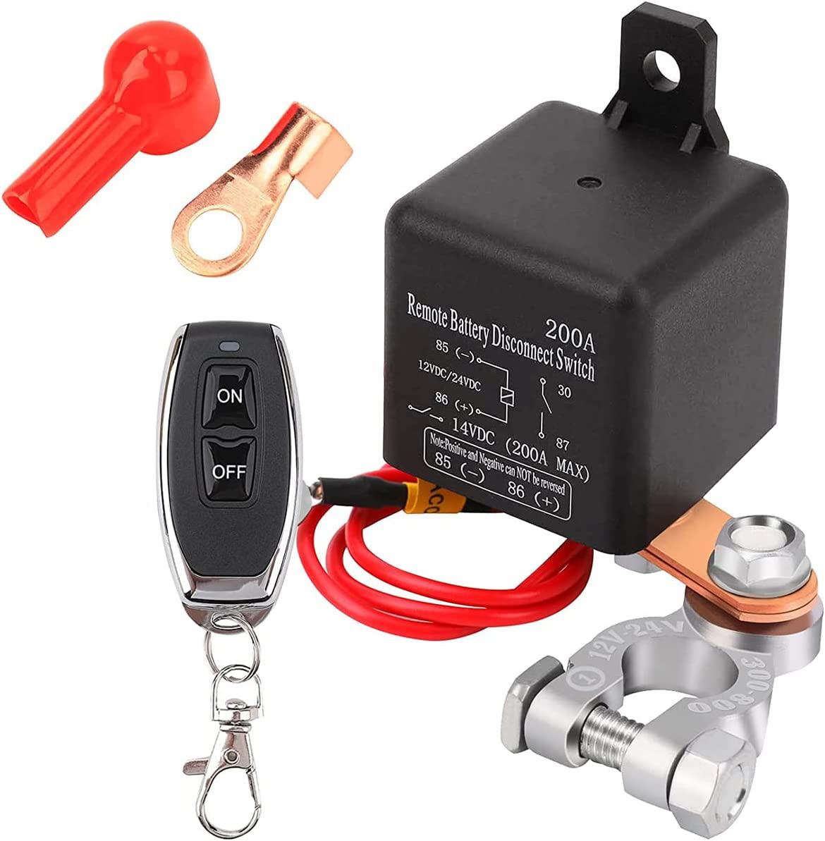 Trådlös Fjärrstyrd Batterifrånskiljare Strömbrytare 250A Generic