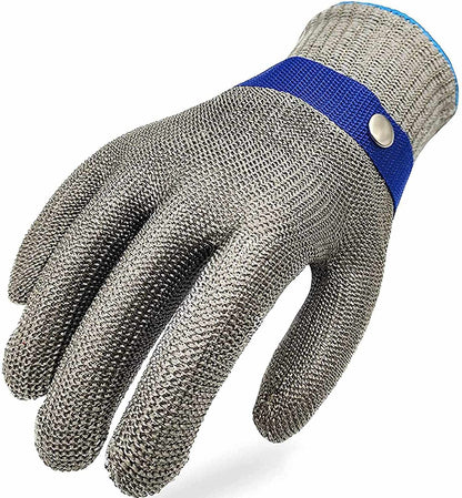 XL 1X Metallhandske rostfritt stål nivå 5 Generic